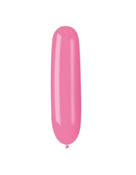 Globos Latex Alargados 8x60cm Pastel Rosa PL06