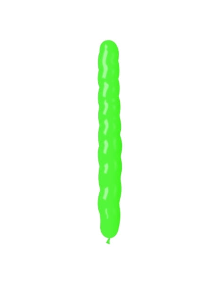 Globos Latex Alargados Espiral 10x80cm Pastel Verde PL12