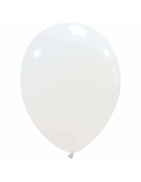 Globos Latex Redondos 15cm Pastel Blanco