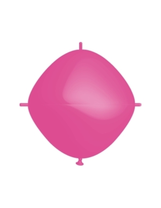 Globos Latex Cuadrado 4 Nudos 25x25cm Pastel Fucsia PL07