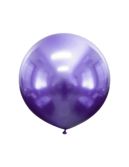 Globo Titanium Chrome Esfericos 40cm Purpura