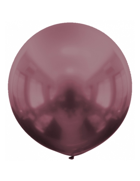 Globo Titanium Chrome Esfericos 90cm Granate