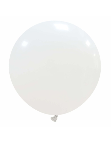 Globos Latex Esfericos 50cm Pastel Blanco PL01