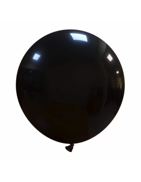 Globos Latex Esfericos 50cm Pastel Negro PL14