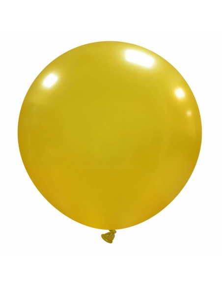 Globos Latex Esfericos 50cm Metalizado Oro ML39