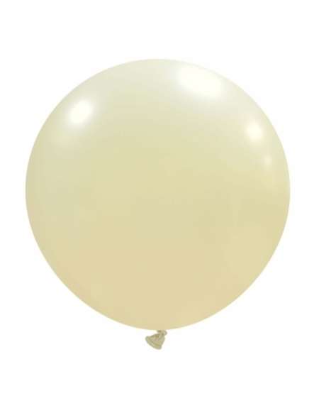 Globos Latex Esfericos 50cm Metalizado Marfil ML58