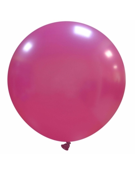 Globos Latex Esfericos 50cm Metalizado Fucsia ML58