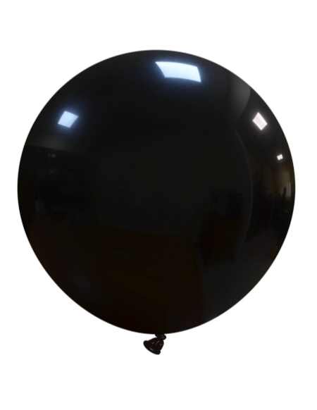 Globos Latex Esfericos 50cm Metalizado Negro ML58