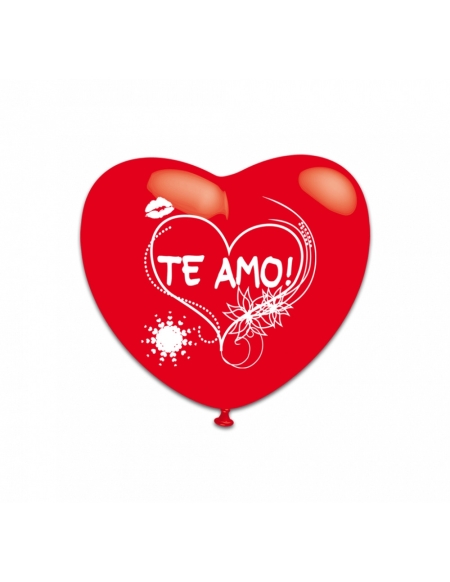 Globos San Valentin Te Amo Corazon 30cm Rojo