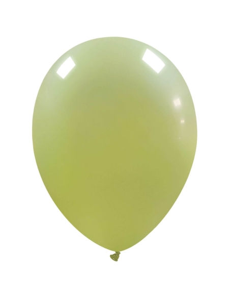 Globos Latex Redondos 35cm Pastel Verde Oliva