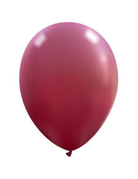 Globos Latex Redondos 25cm Pastel Rojo Vino