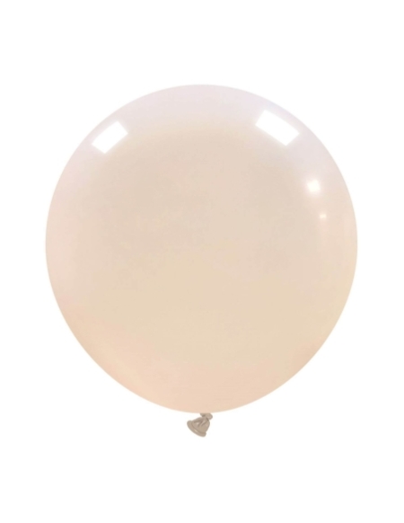 Globos Latex Esfericos 75cm Pastel Blanco Leche