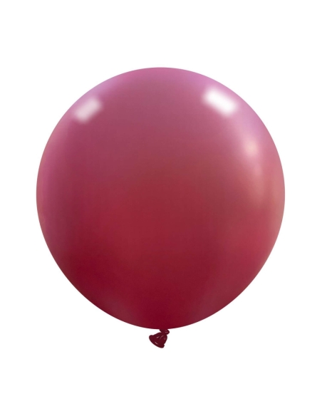 Globos Latex Esfericos 75cm Pastel Rojo Vino