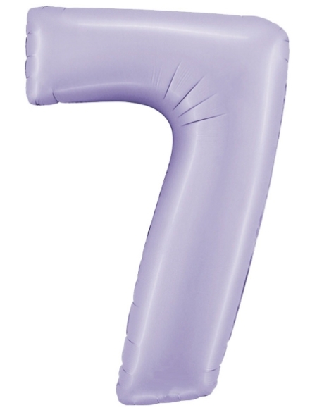 Globo Numero 7 Satin Lila 100cm
