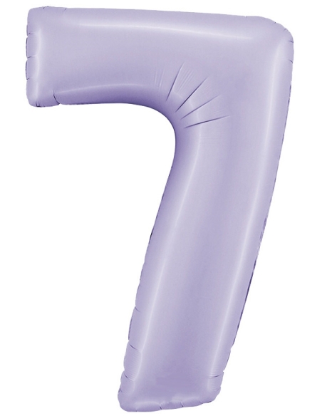Globo Numero 7 Satin Lila 100cm