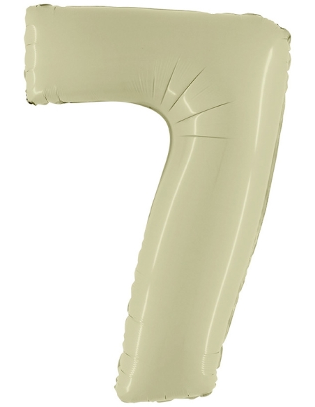 Globo Numero 7 Satin Verde Oliva 66cm