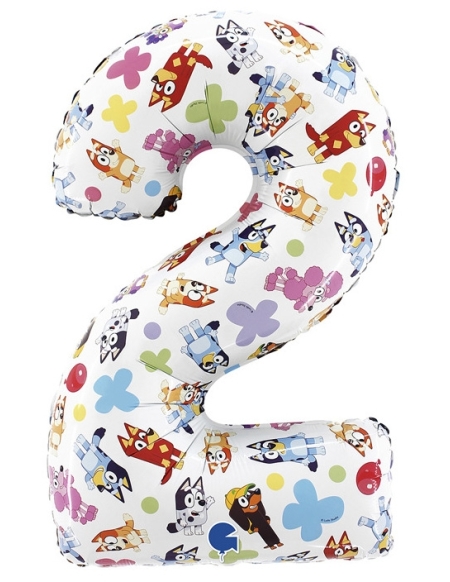 Globo Numero 2 Bluey 66cm