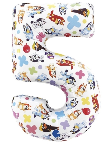 Globo Numero 5 Bluey 66cm