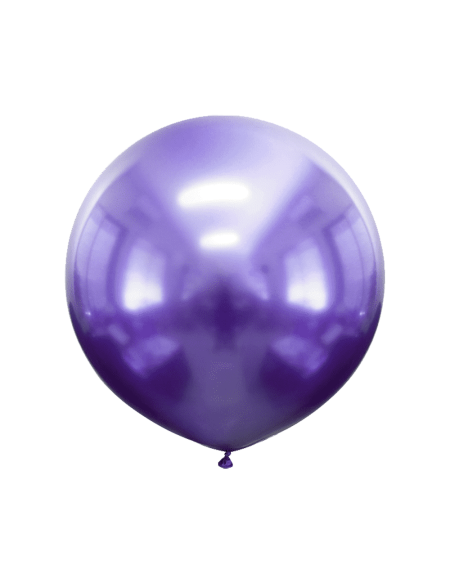 Globo Titanium Chrome Redondo 60cm Purpura