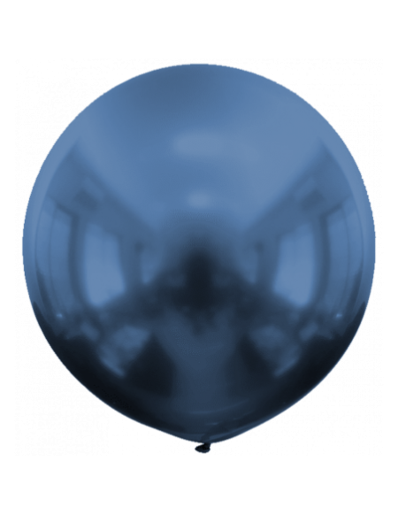 Globo Titanium Chrome Redondo 60cm Azul Marino