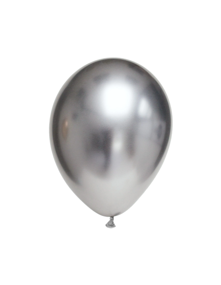 Globo Titanium Chrome Redondo 30cm Plata