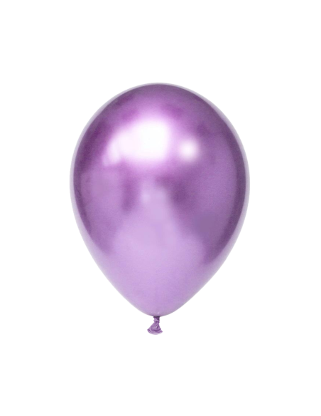 Globo Titanium Chrome Redondo 30cm Purpura