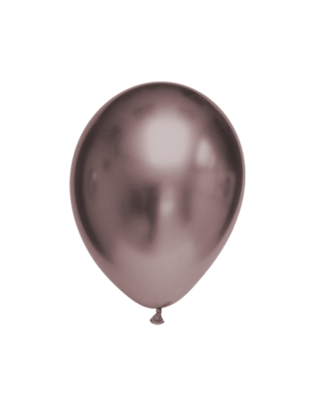Globo Titanium Chrome Redondo 30cm Chocolate