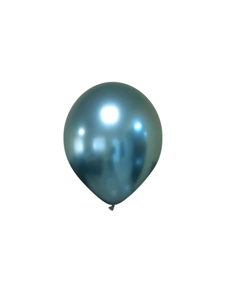Globo Titanium Chrome Redondo 13cm Celeste