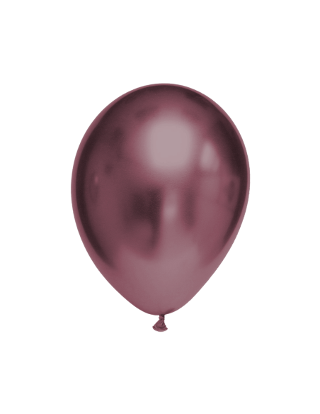 Globo Titanium Chrome Redondo 13cm Granate