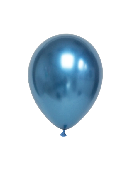 Globo Titanium Chrome Redondo 35cm Azul
