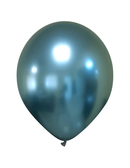 Globo Titanium Chrome Redondo 35cm Celeste