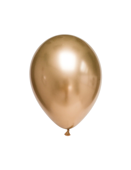 Globo Titanium Chrome Redondo 35cm Oro