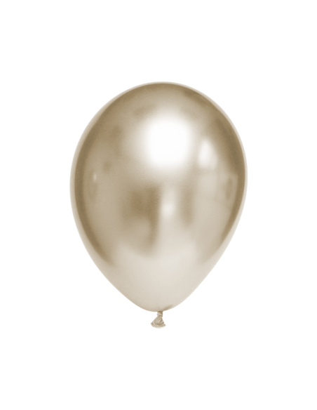 Globo Titanium Chrome Redondo 35cm Oro Claro