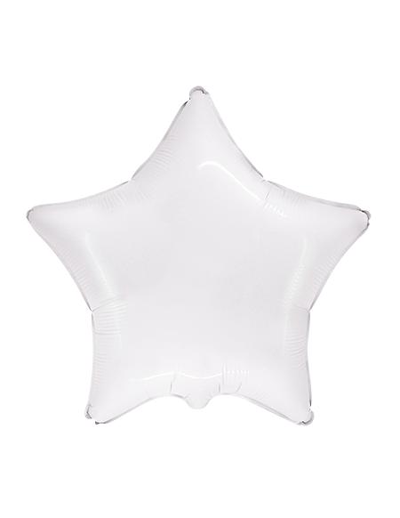 Globo Estrella 78cm Blanca Foil Poliamida