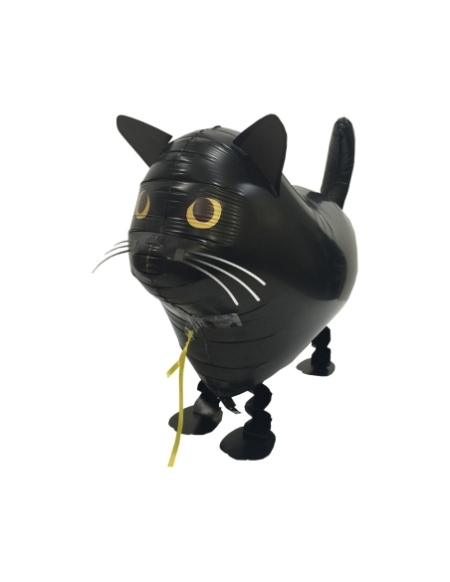 Globo Gato Negro 60cm - Mascota Caminadora - Walking Pet