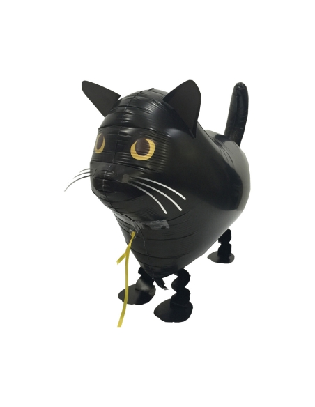 Globo Gato Negro 60cm - Mascota Caminadora - Walking Pet