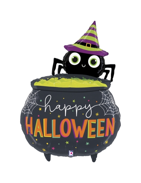 Globo Halloween Araña Caldera 86cm