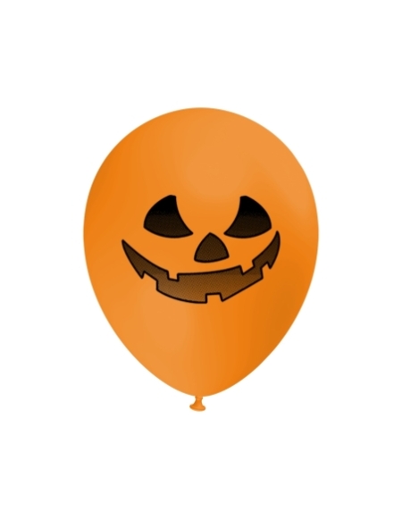 Globos Calabazas Halloween Latex Redondos 30cm Naranja