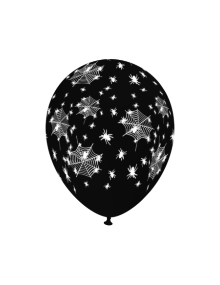 Globos Arañas y Telarañas Latex Redondos 30cm Surtidos