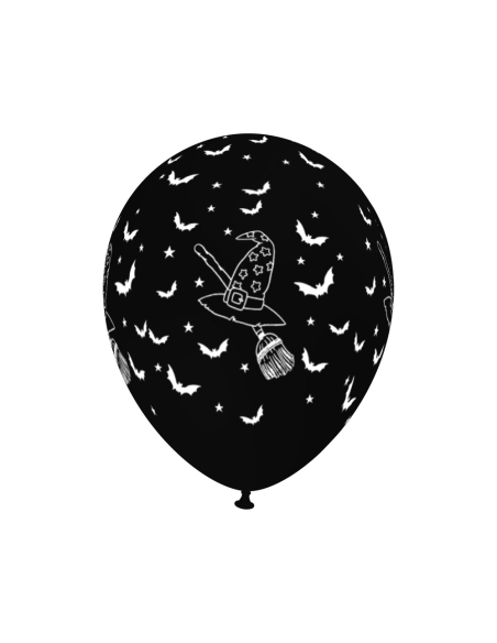Globos Sombrero Bruja Latex Redondos 30cm Surtidos