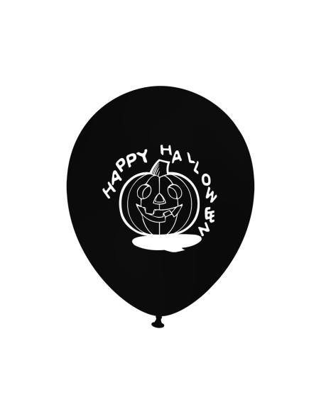 Globos Happy Halloween Calabaza Latex Redondos 30cm Surtidos