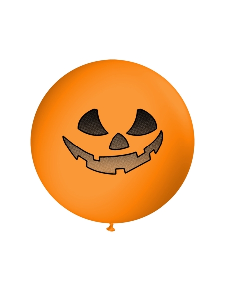 Globos Calabazas Halloween Latex Redondos 100cm Naranja