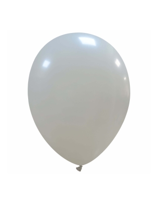 Globos Latex Redondos 35cm Pastel Plata PL70