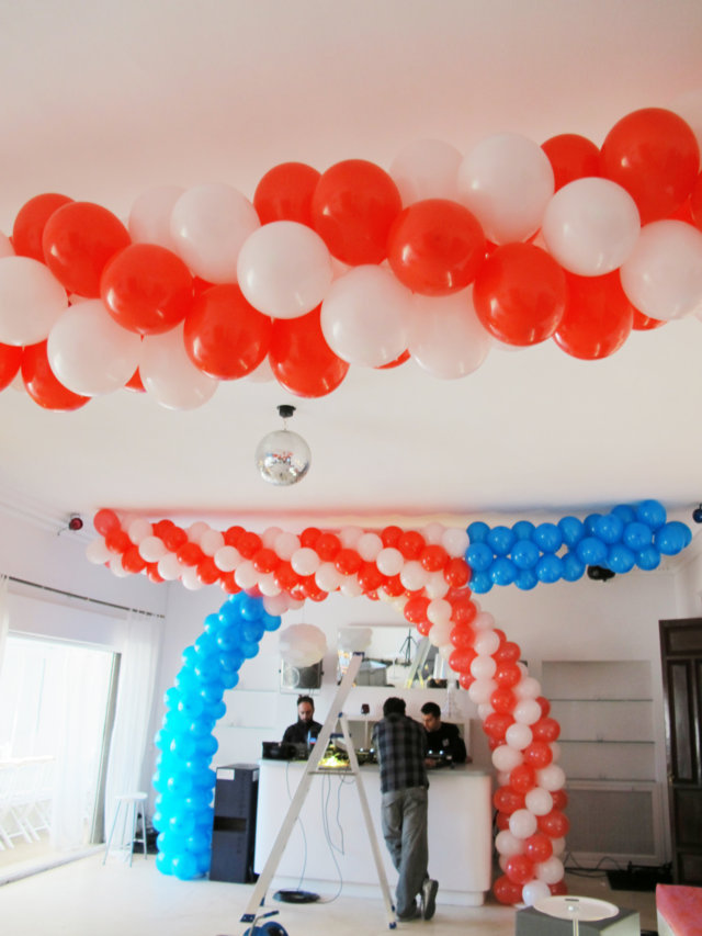 Decoración con globos para su primer cumpleaños - El Blog de