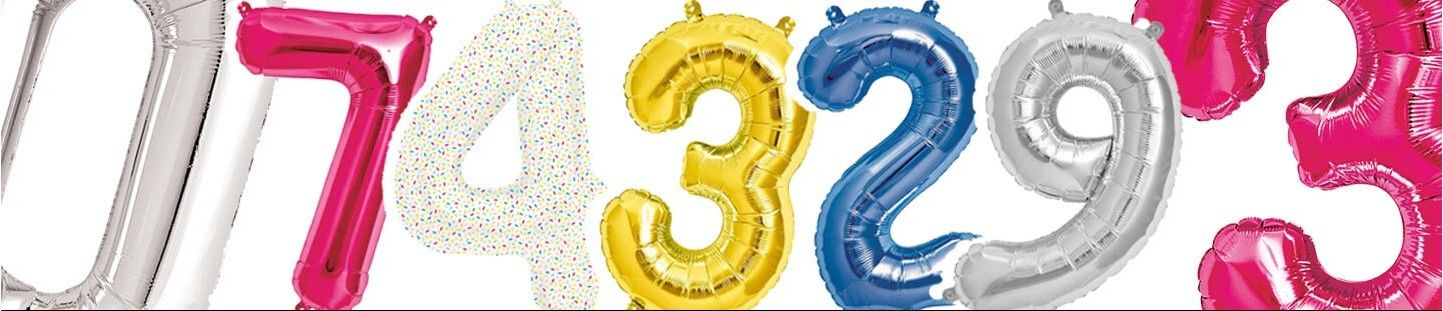 Globos Numeros 41cm para Decoración de Cumpleaños y Fiestas