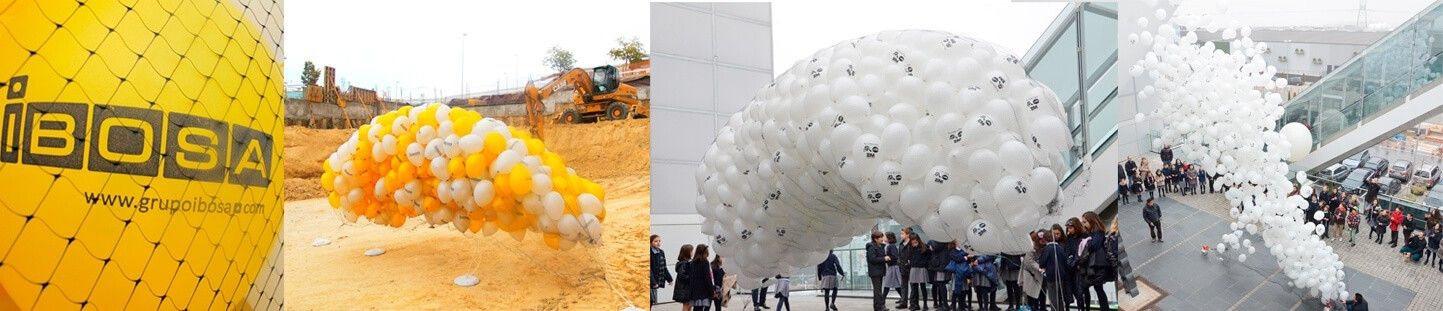 Suelta de Globos Biodegradables con Red. Servicio en Toda España