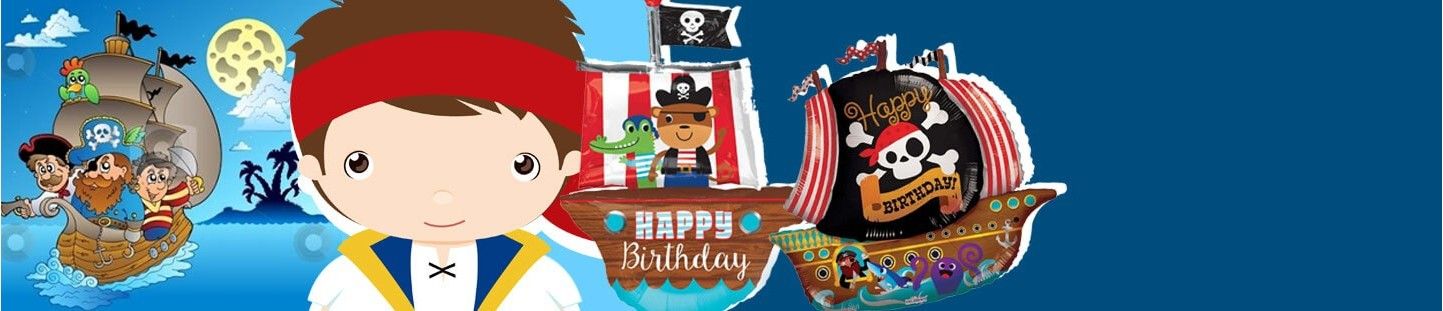 Globos para Cumpleaños Pirata. Decoracion y Photocall de Fiesta Pirata