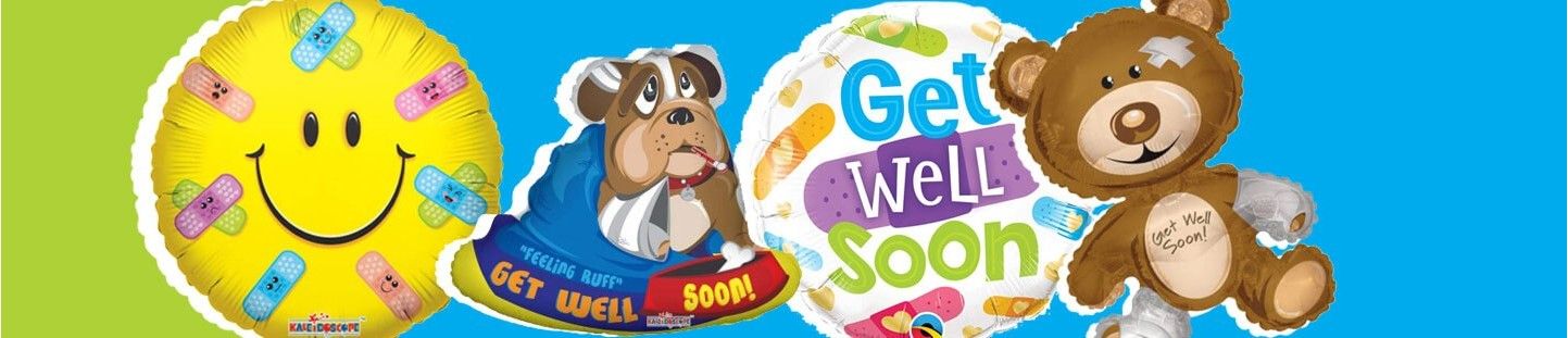 Globos Mejorate Pronto, Recuperate Pronto, Que Te Mejores y Get Well