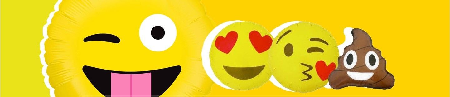 Globos de Emoticonos para Decoracion de Fiestas y Cumpleaños