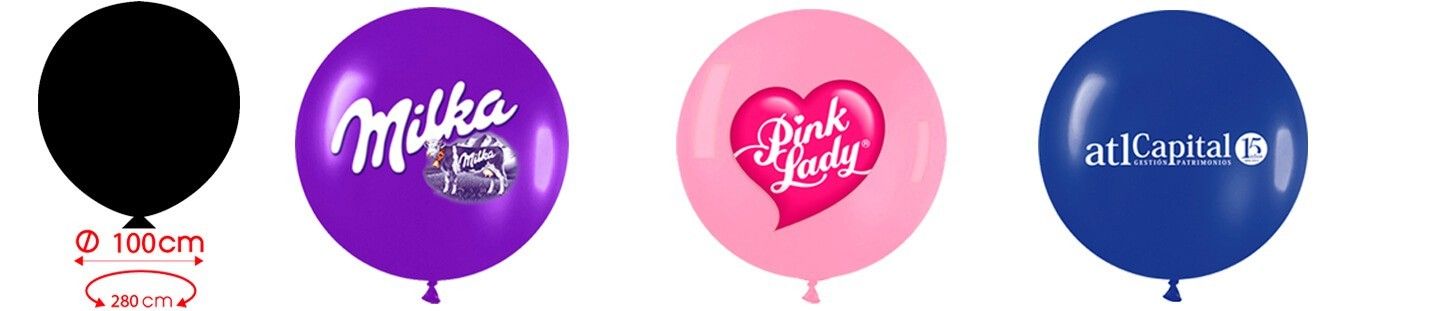 Globos Personalizados Esfericos de 100cm de Diametro